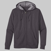 Unisex Heathered Full-Zip Hooded Sweatshirt