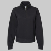 Women's Sueded Fleece Quarter-Zip Sweatshirt