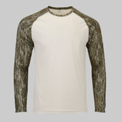Men's Jackson Mossy Oak Colorblocked Long Sleeve T-Shirt