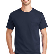 Tagless T Shirt with Pocket