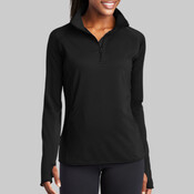Ladies Sport Wick ® Stretch 1/4 Zip Pullover