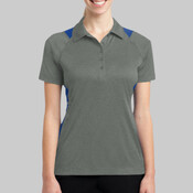 Ladies Heather Colorblock Contender Polo
