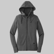 Ladies Tri Blend Fleece Full Zip Hoodie