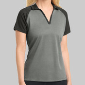 Ladies PosiCharge ® RacerMesh ® Raglan Heather Block Polo