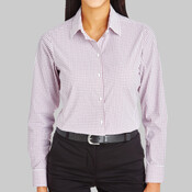 CrownLux Performance™ Ladies' Micro Windowpane Shirt