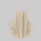 Medium Length Apron with Pouch Pockets