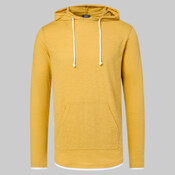 Unisex Miles Slub Hooded Long Sleeve T-Shirt