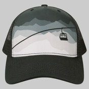 Printed Five-Panel Trucker Cap