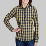 Women's Mulligan Check Cotton Dress Shirt