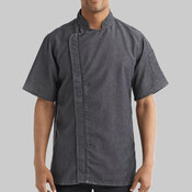 Unisex Zip-Close Short Sleeve Chef's Coat