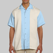 Men's Two-Tone Camp Shirt