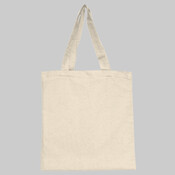 Cotton Canvas Tote Bag With Self Fabric Handles