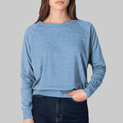 BR394 Tri-Blend Rib Light Weight Raglan Pullover