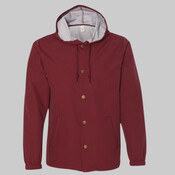 Men's Water-Resistant Hooded Windbreaker