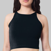 8369 Cotton Spandex Jersey Sleeveless Crop Top