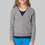 BR200 Youth Tri-Blend Rib Cardigan