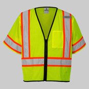 Unisex Class 3 Mesh Zippered Vest