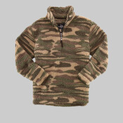 Unisex Sherpa Fleece Quarter-Zip Pullover