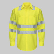 Men's Tall Enhanced & Hi-Visibility Long Sleeve Work Shirt