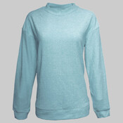 Women's Weekend Terry Mock Neck Pullover