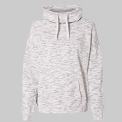 Women’s Mélange Fleece Cowl Neck Sweatshirt