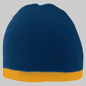 Two-Tone Knit Beanie