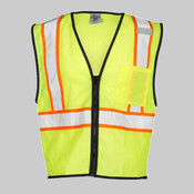 Unisex Chemically Treated Contrast Mesh Vest
