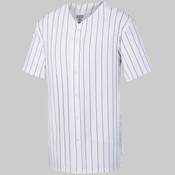 Unisex Pinstripe Full Button Baseball Jersey