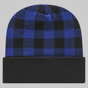 USA-Made Plaid Beanie