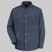 Men's Tall Deluxe Denim Long Sleeve Shirt