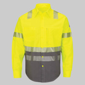 Men's Hi-Visibility Color Block Uniform Shirt - EXCEL FR® ComforTouch® - 7 oz.