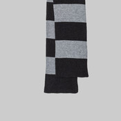 Rugby-Striped Knit Scarf
