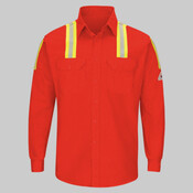 Men's Tall Enhanced Visibility Long Sleeve Uniform Shirt