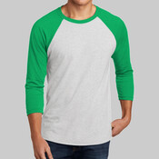 Adult Tri Blend 3/4 Sleeve Raglan Tee
