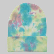 12" Tie-Dyed Cuffed Beanie
