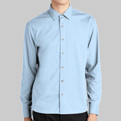 Long Sleeve Stretch Woven Shirt