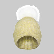 Faux Fur Pom Beanie