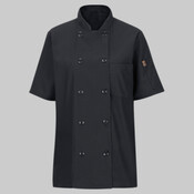 Women's Mimix™ Short Sleeve Chef Coat with OilBlok