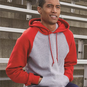 Unisex Dri Power® Colorblock Raglan Hooded Sweatshirt