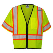 Unisex Class 3 Mesh Zippered Vest