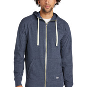 Sueded Cotton Blend Full Zip Hoodie