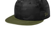 Camo Flat Bill Snapback Cap