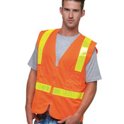 Unisex USA-Made ANSI Solid Surveyor's Vest Class 2
