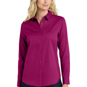 Ladies Long Sleeve SuperPro React Twill Shirt