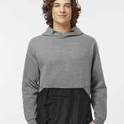 Unisex Mixed Media Hooded Sweatshirt