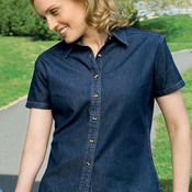 Port & Company® - Ladies Short Sleeve Value Denim Shirt. LSP11