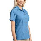 Port Authority® - Ladies Patterned Easy Care Camp Shirt. L536