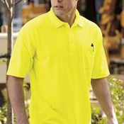 CornerStone® - Industrial Pocket Pique Polo. CS402P