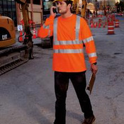 CornerStone® - ANSI Class 3 Long Sleeve Snag-Resistant Reflective T-Shirt. CS409